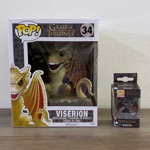 Game of Thrones | Funko Pop | Lot of 2 | Viserion and Drogon